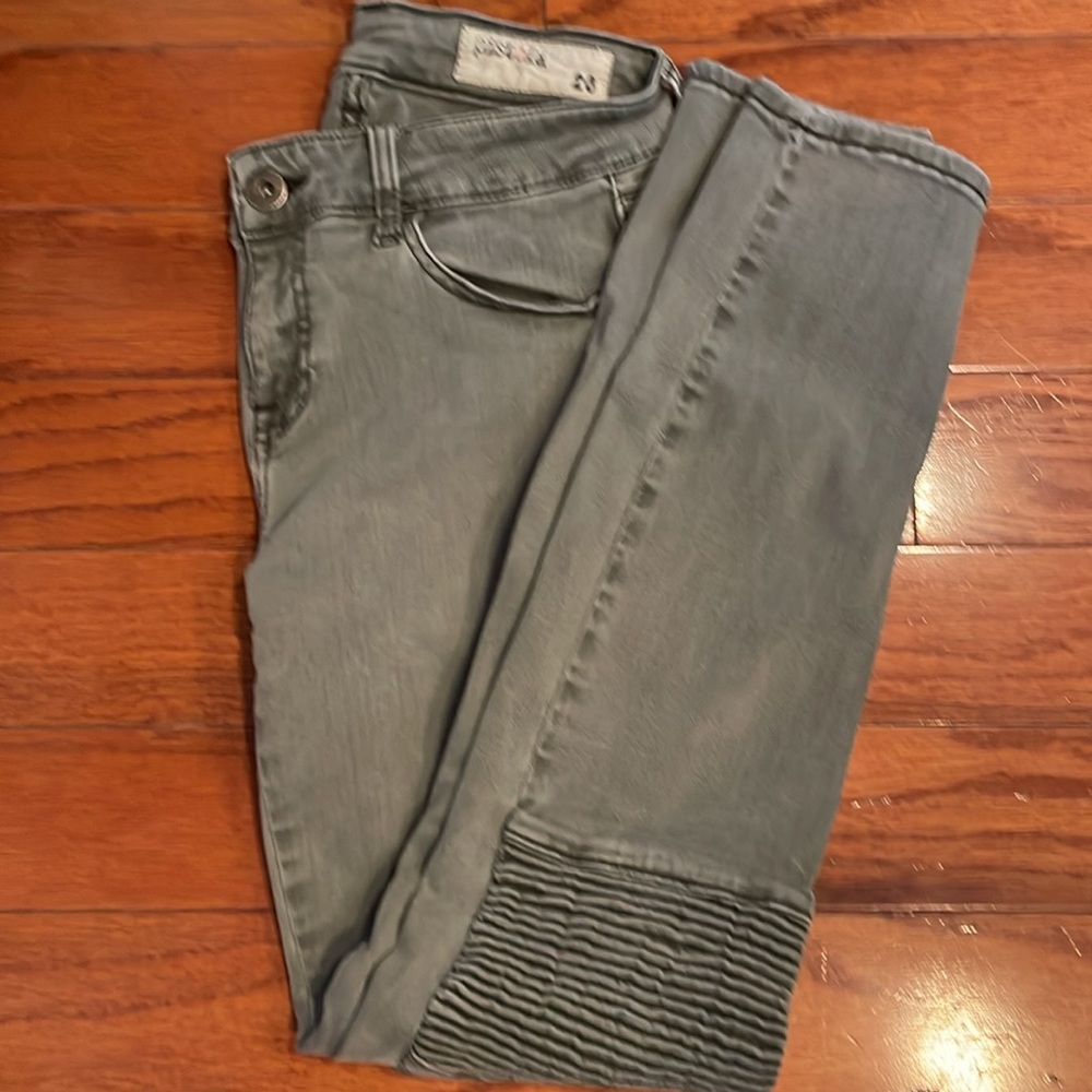 Pistola Moto Jeans - size 26 - olive green - good condition